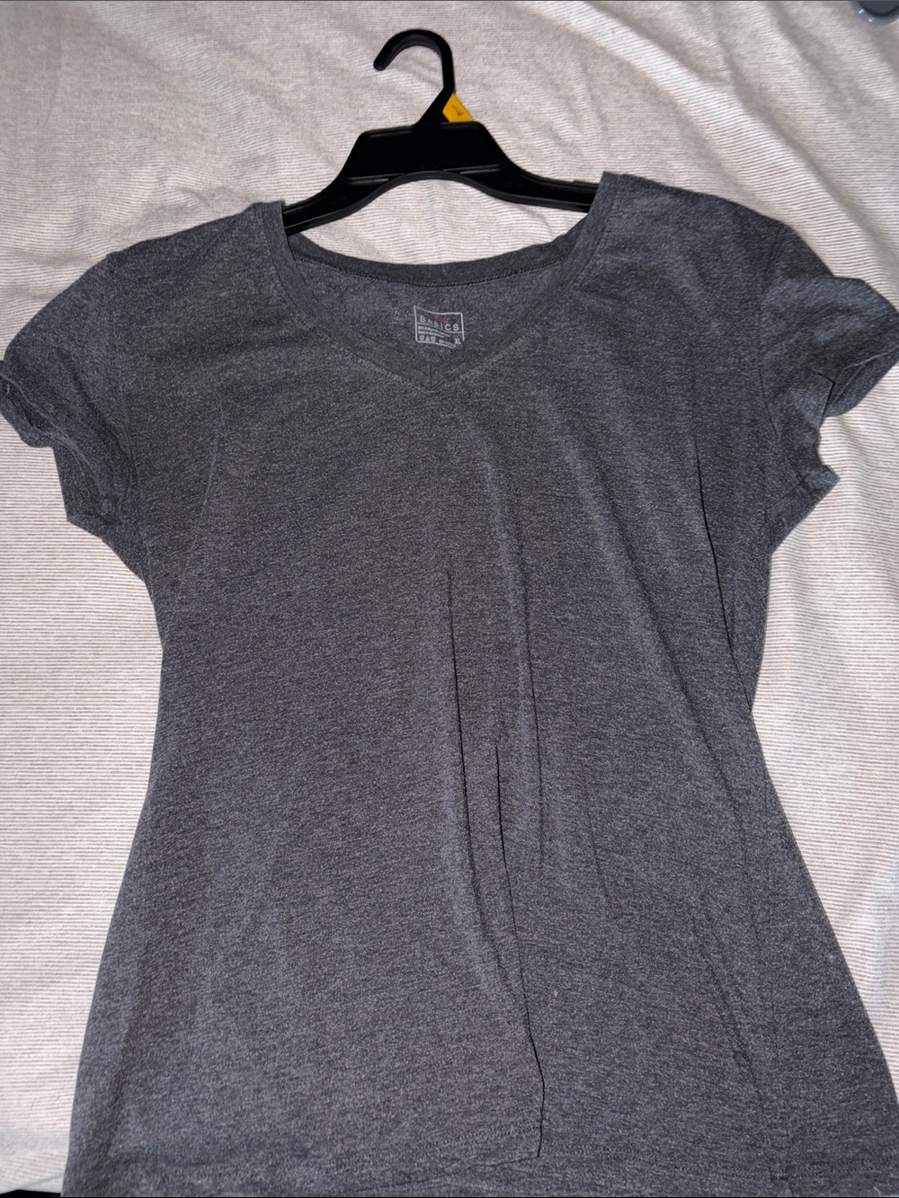 Classic V-Neck Women's Tee - Charcoal Gray